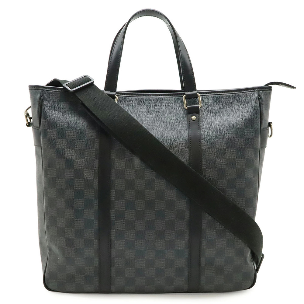 LOUIS VUITTON Damier Graphite Black Tadao Tote Bag Business Briefcase Shoulder